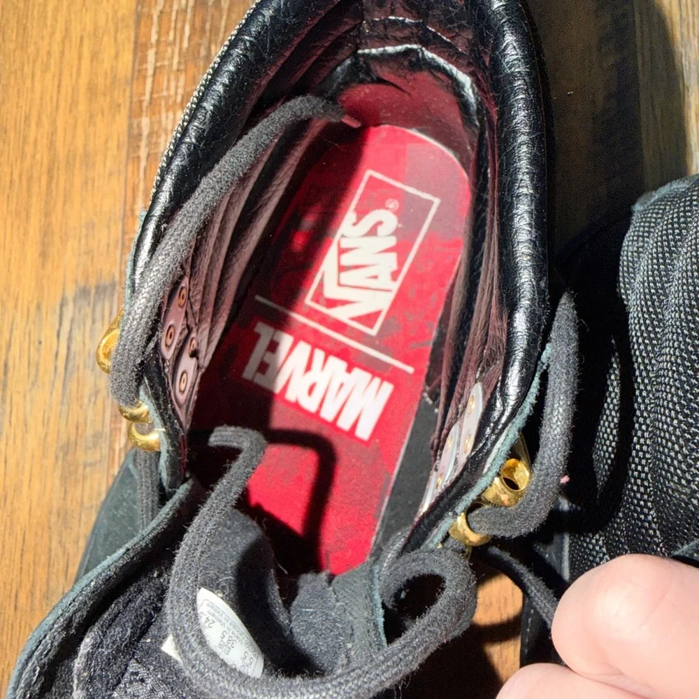 Vans Marvel x SK8-HI Sneakers Black Panther Shoes women’s 8 men’s 6.5 - Picture 5 of 13